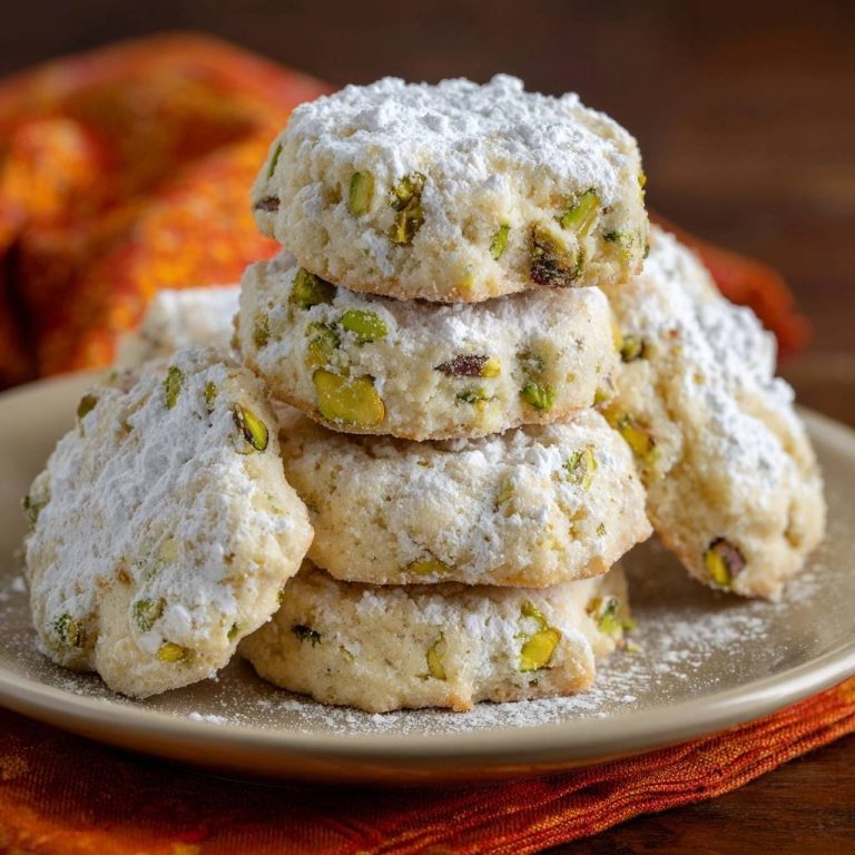 Pistazien-Schneebällchen (Nie wieder bröseliger Teig!)