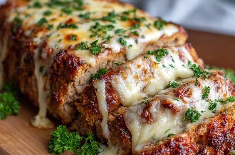 Saftiger Käse-Hackbraten