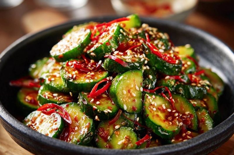 Scharfer Koreanischer Gurken-Salat