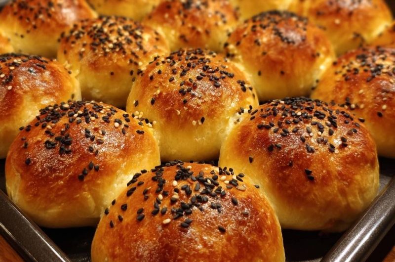 Sesam-Milchbrötchen (Nie wieder flache Brötchen!)