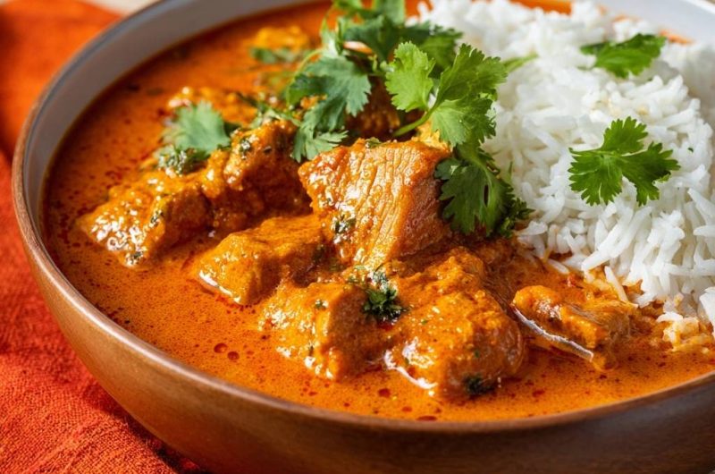 Zartes Rindfleisch-Curry mit Duftreis