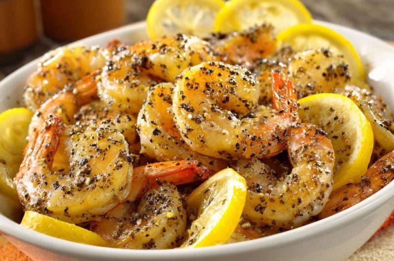 Zitronen-Pfeffer-Garnelen