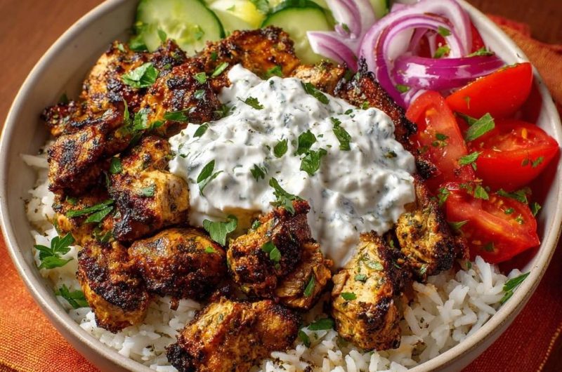Hähnchen-Tikka-Bowl