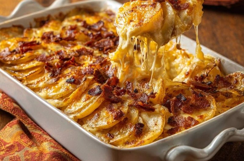 Kartoffel-Speck-Gratin