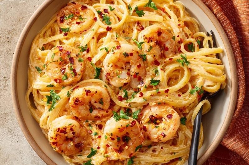 Chili-Garnelen-Spaghetti