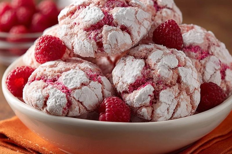Himbeer-Crinkle-Kekse