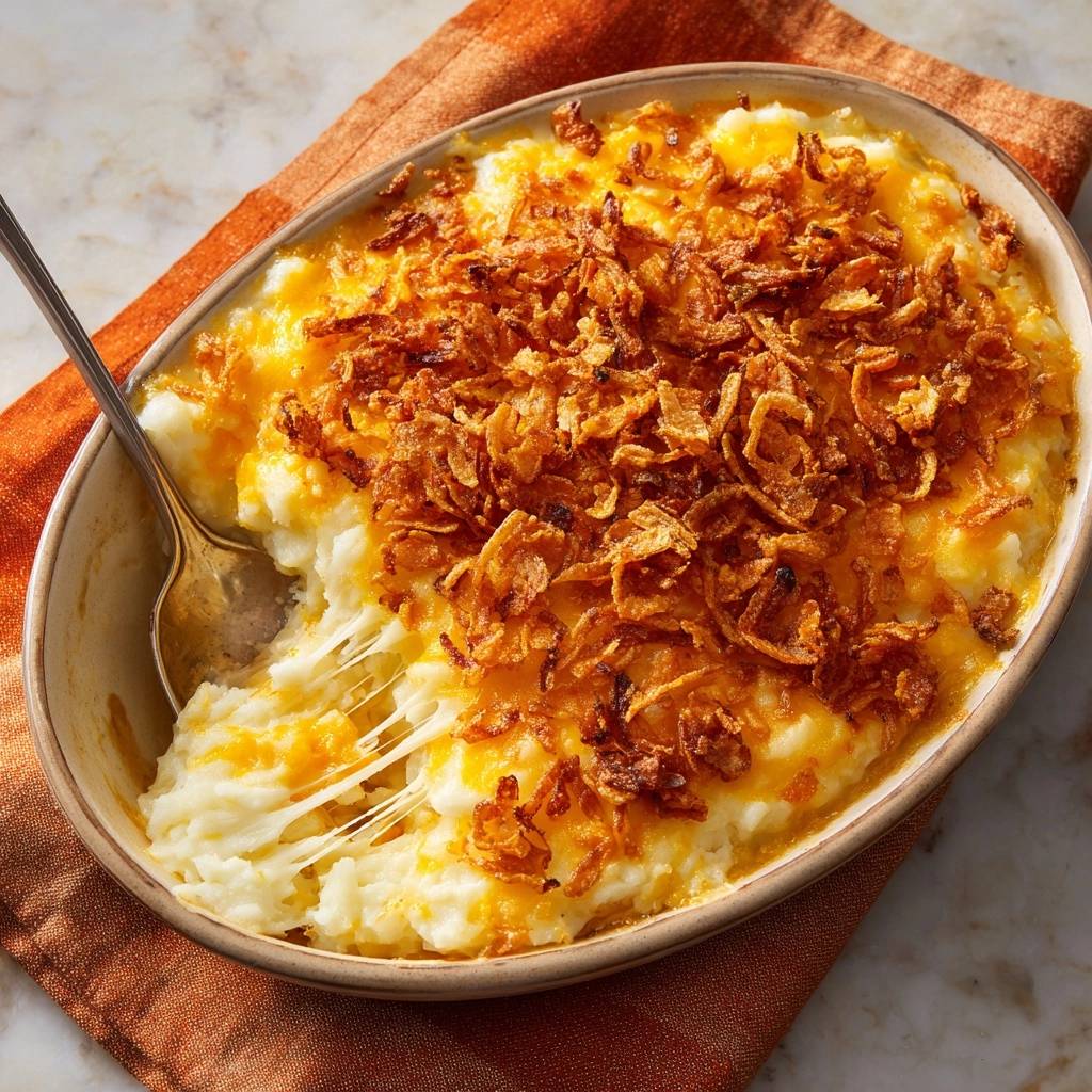 Kaese Kartoffel Auflauf Angeschnitten Mit Streusel 1 Knuspriger Käse-Kartoffel-Auflauf angeschnitten, mit geschmolzenem Käse und knusprigen Zwiebeln garniert.