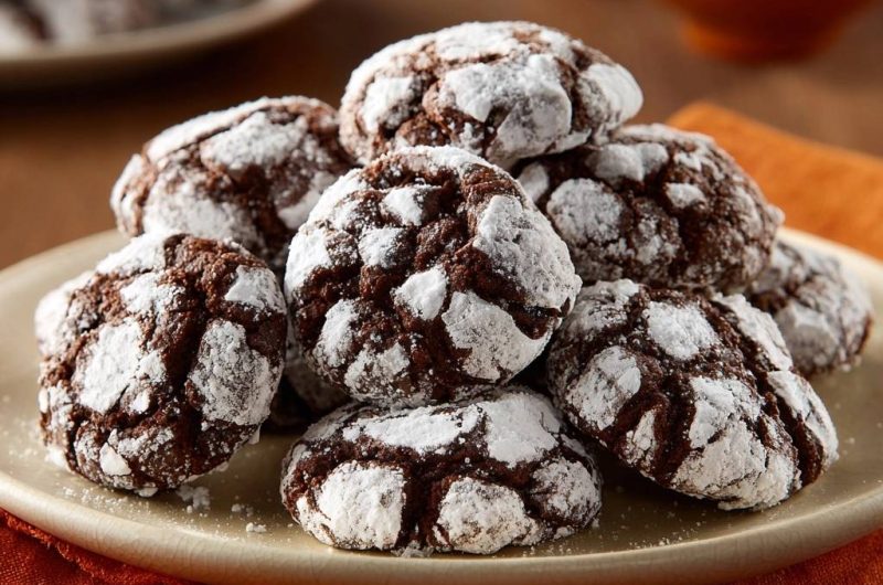 Schoko-Crinkle-Cookies