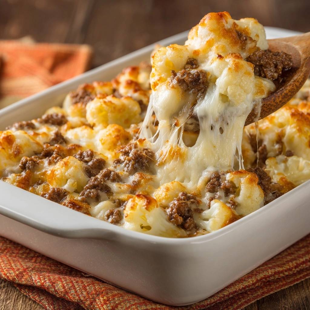 Überbackener Blumenkohl mit Hackfleisch (Keine wässrige Soße mehr)