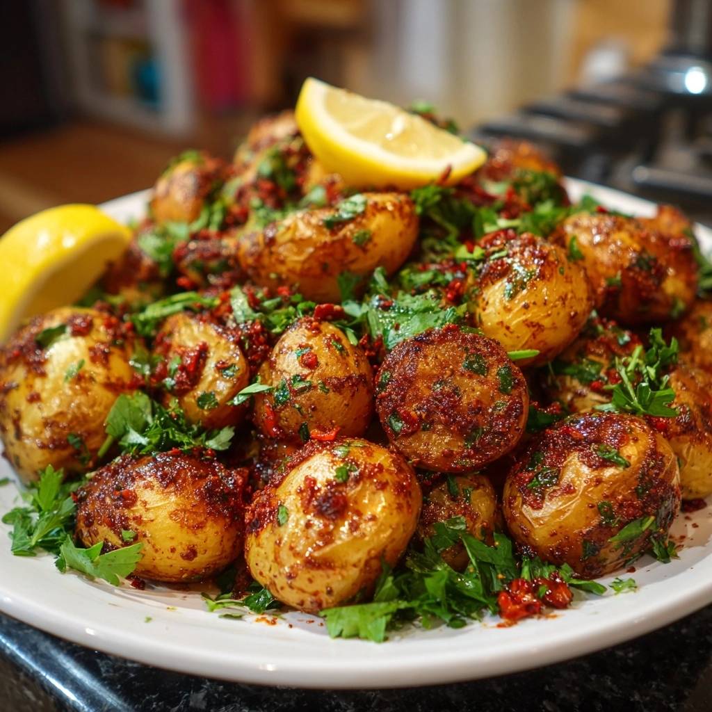 Knusprige Kurkuma-Babykartoffeln