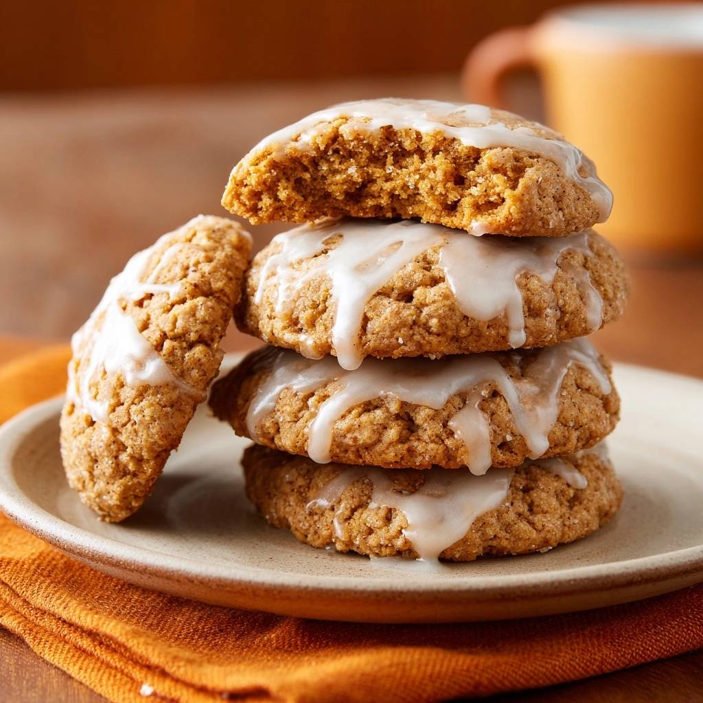 Saftige glasierte Haferkekse