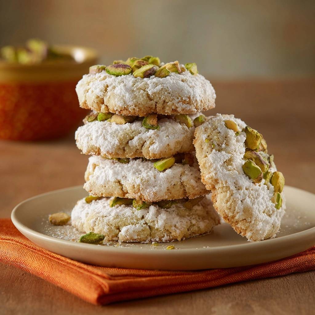 Pistazien-Schneekekse