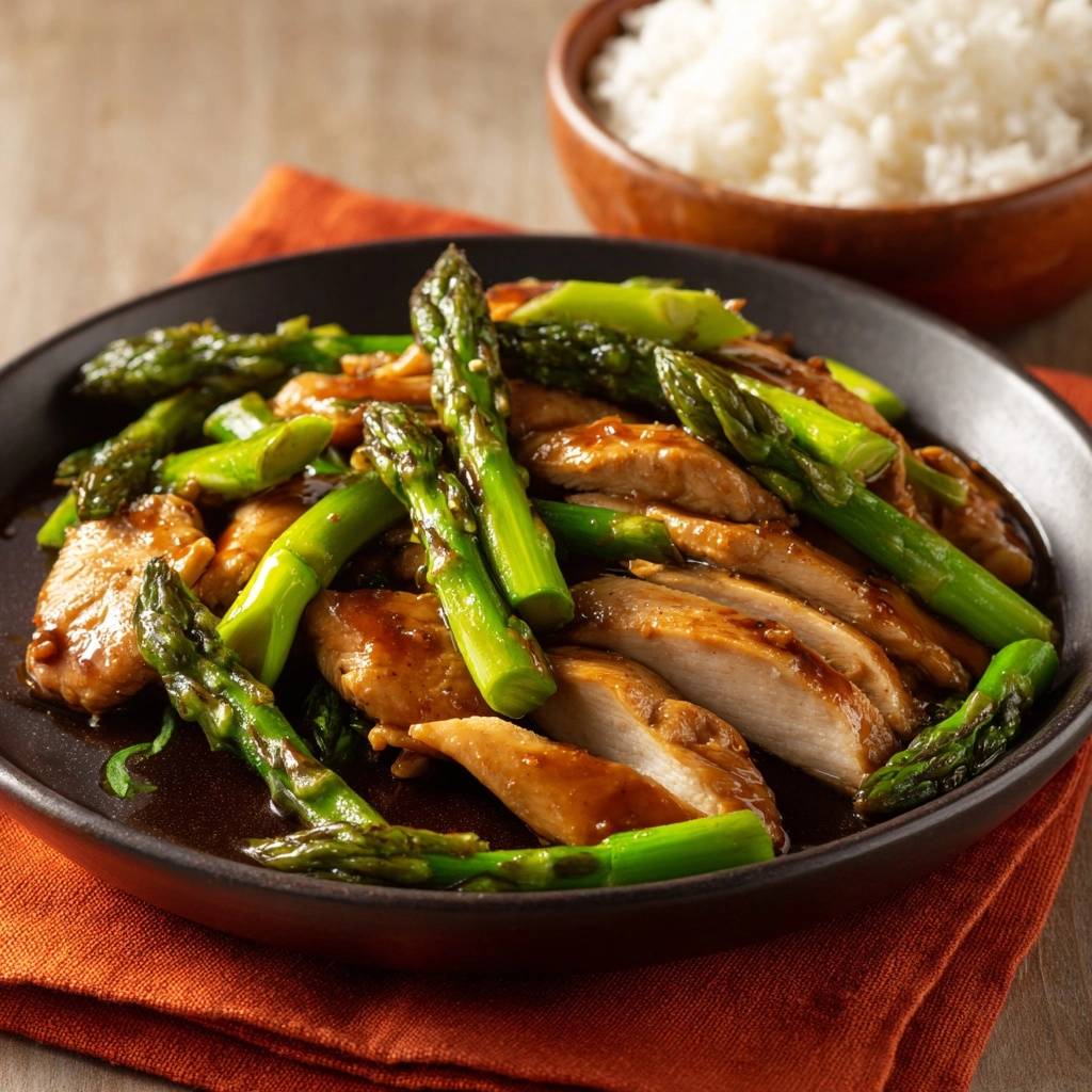 Hähnchen-Spargel-Pfanne à la Asia