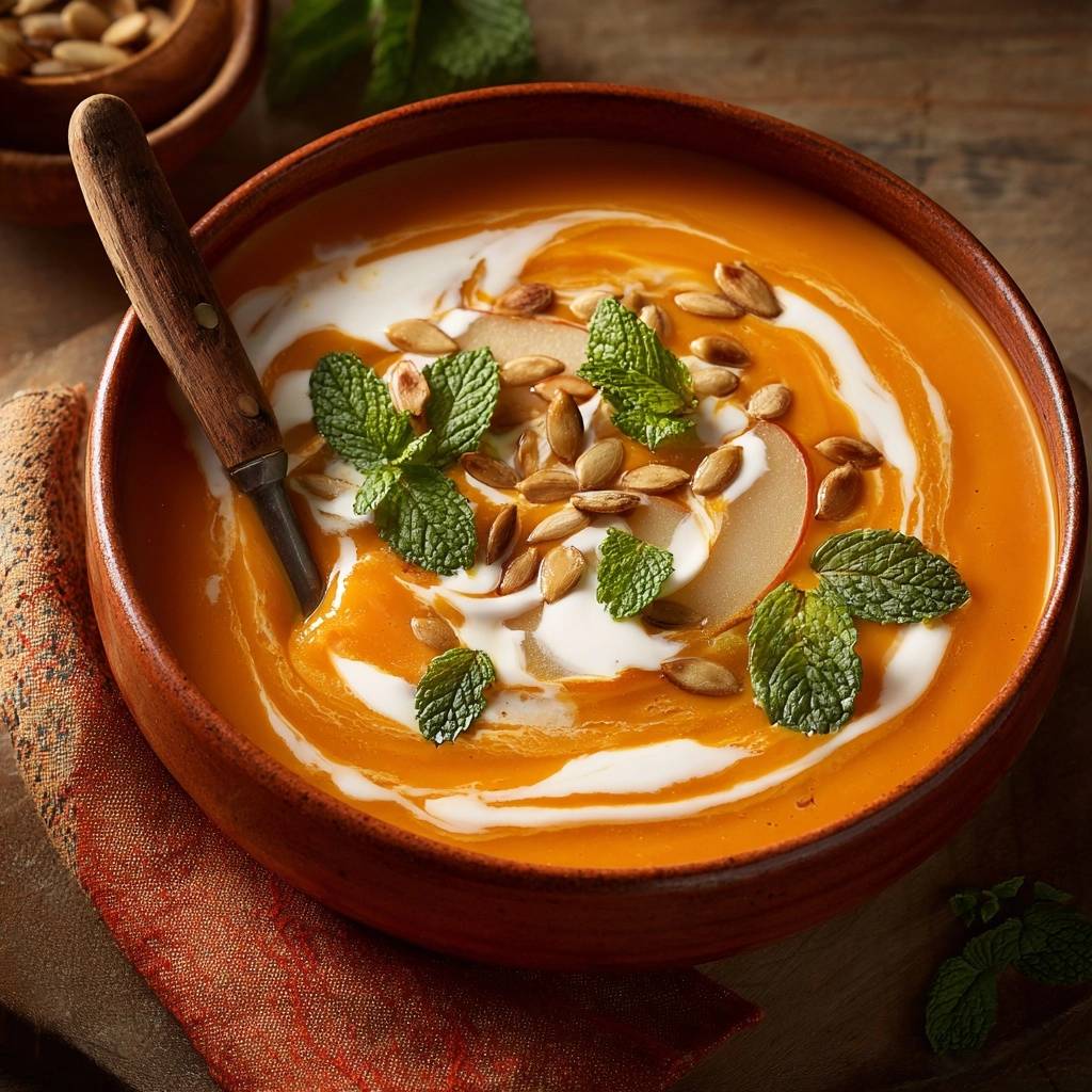 Cremige Kürbis-Birnen-Suppe