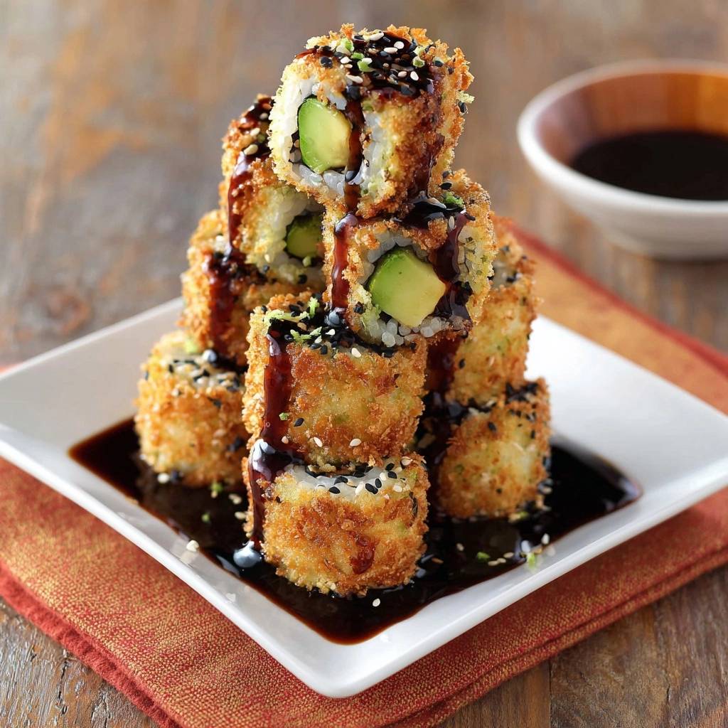 Knusprige Gurken-Sushi-Rollen (Nie wieder matschige Panade!)