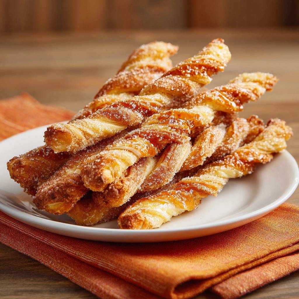 Knusprige Zuckertwists (Nie wieder matschiger Blätterteig!)