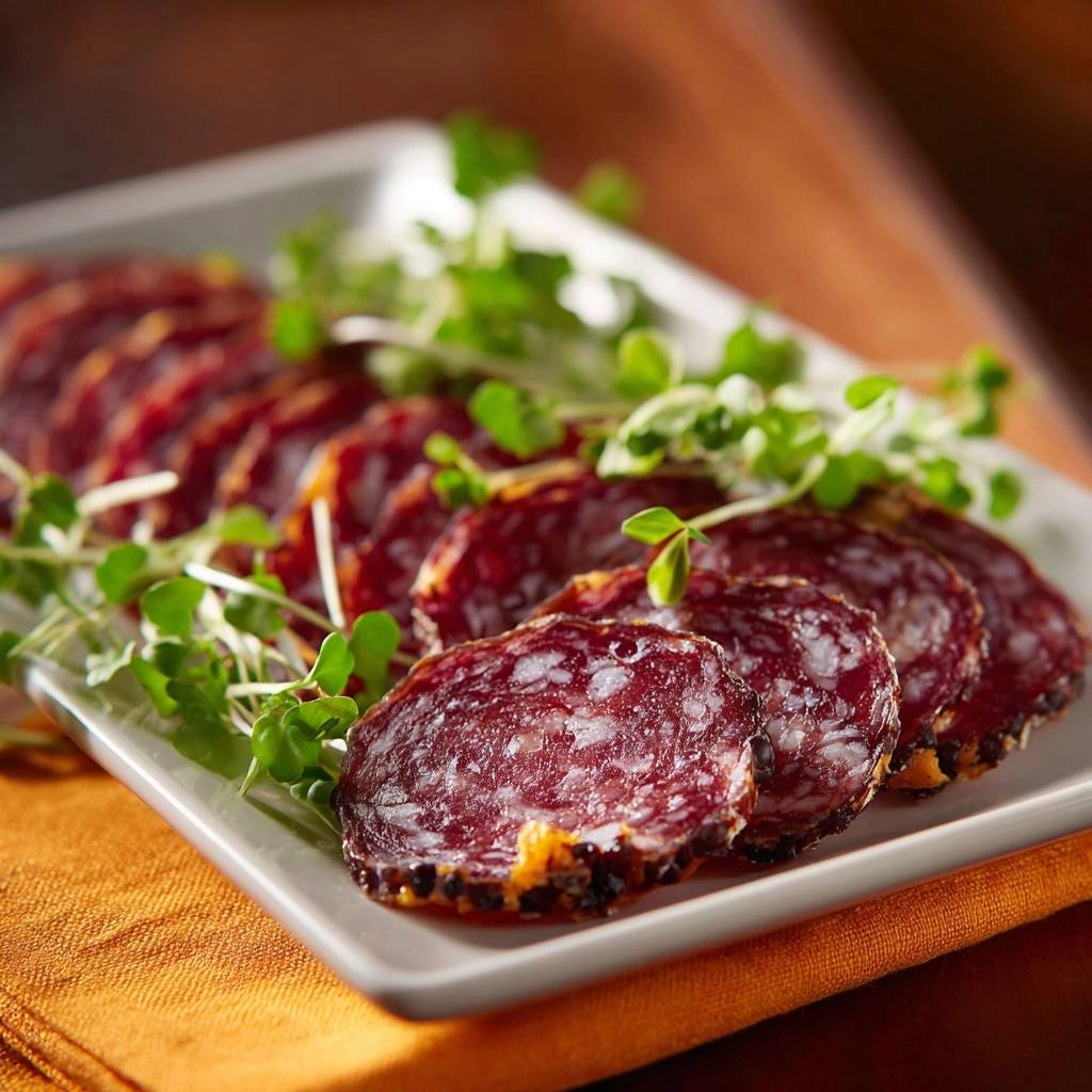 Gewürzte Wurstscheiben mit Kresse (Nie wieder zerfetzte Scheiben!)