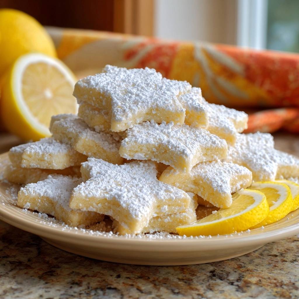 Zitronenstern-Plätzchen (Nie wieder flache Sterne!)