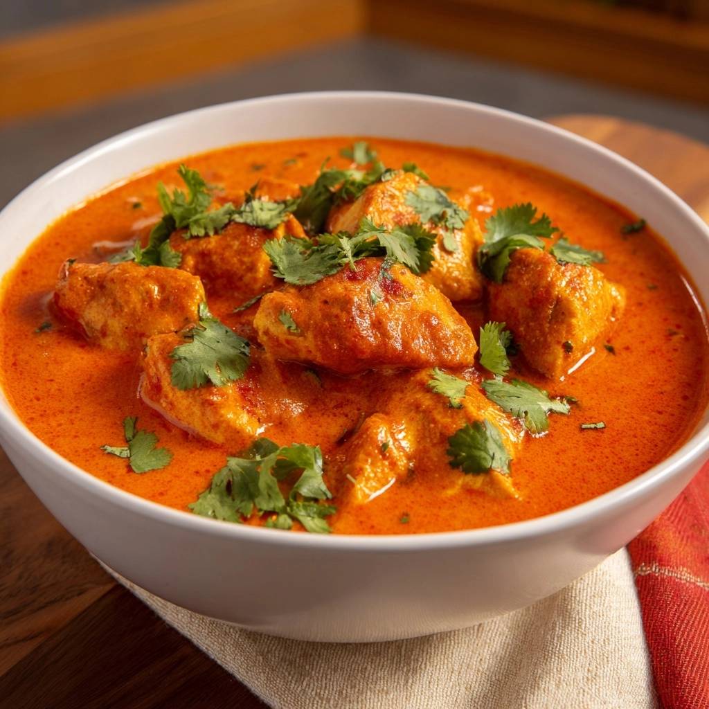 Cremiges Spinat-Hühner-Curry