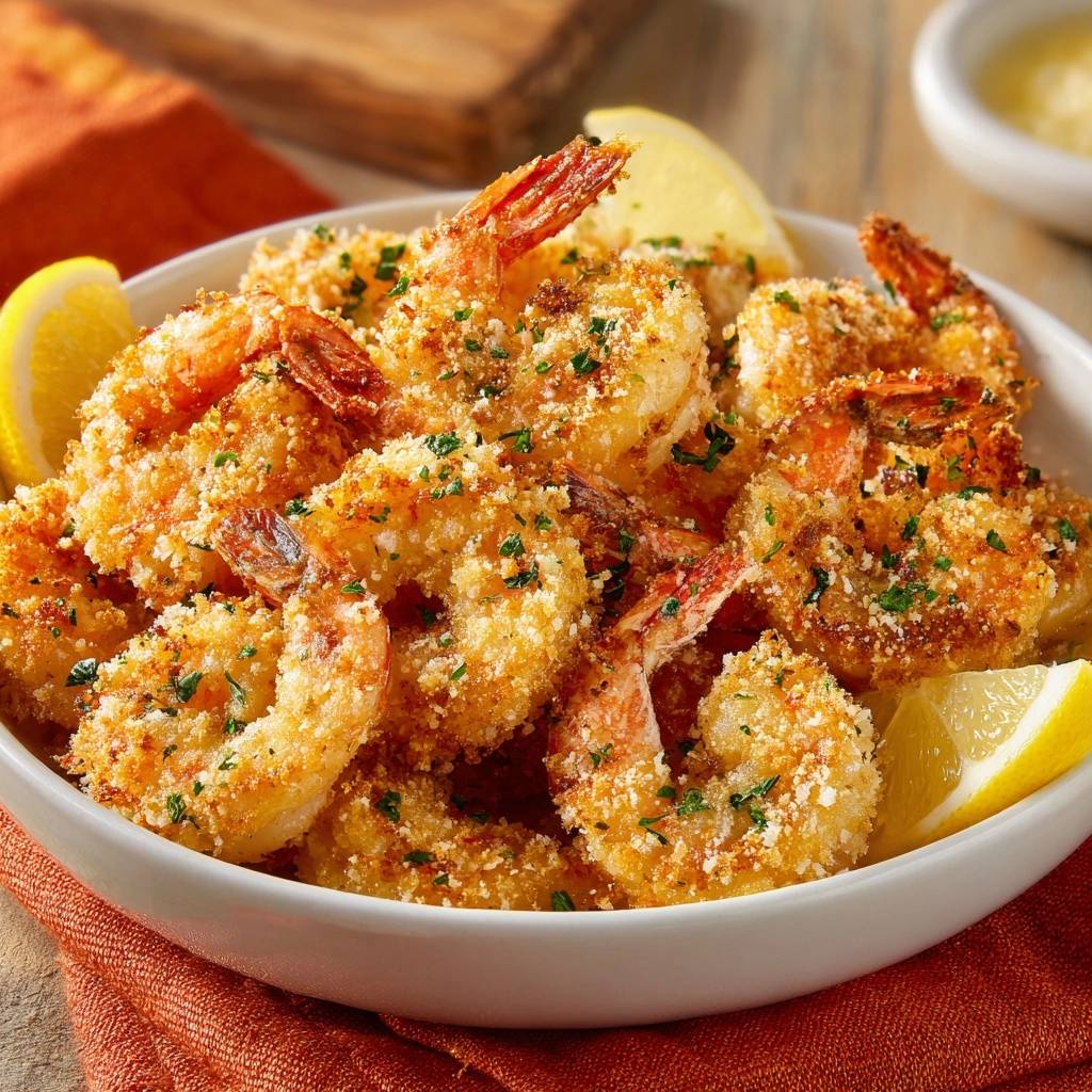 Knusprige Zitronen-Kräuter-Garnelen