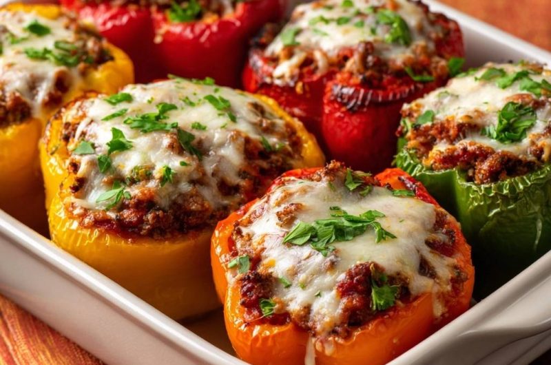 Bunte Gefüllte Paprika