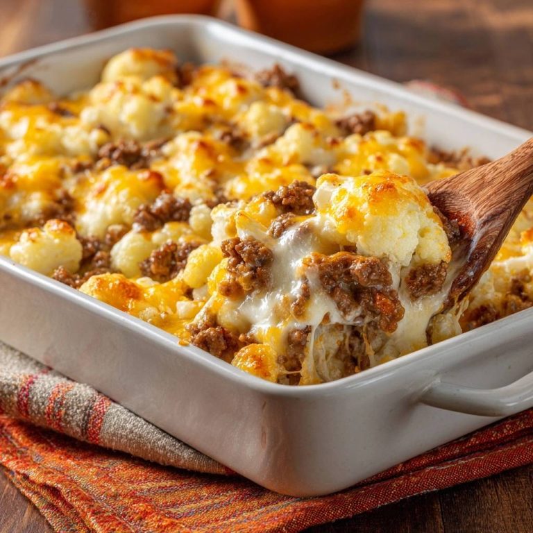 Überbackener Blumenkohl mit Hackfleisch (Keine wässrige Soße mehr)