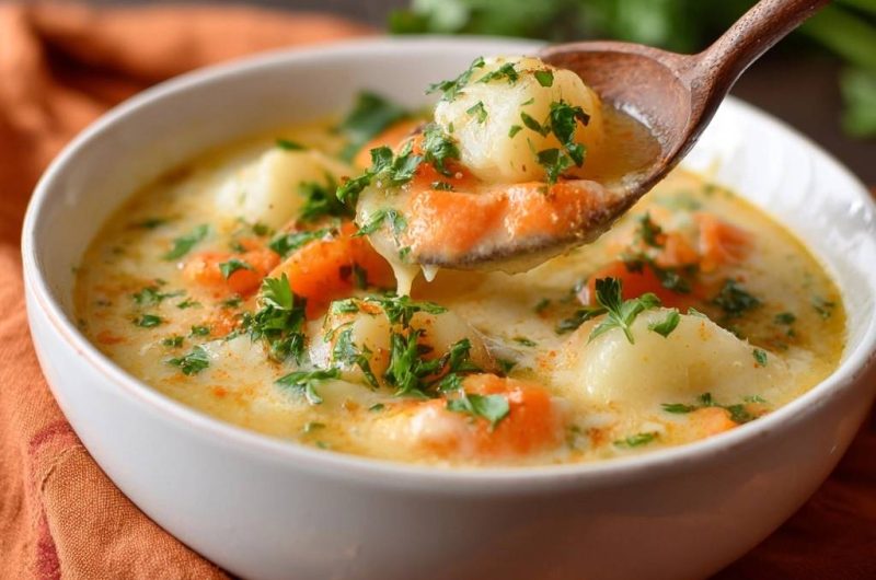 Cremige Kartoffel-Karotten-Suppe (Nie wieder geronnene Sahne!)