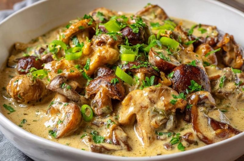 Cremige Pilze mit Kräutern (Keine wässrige Soße mehr)