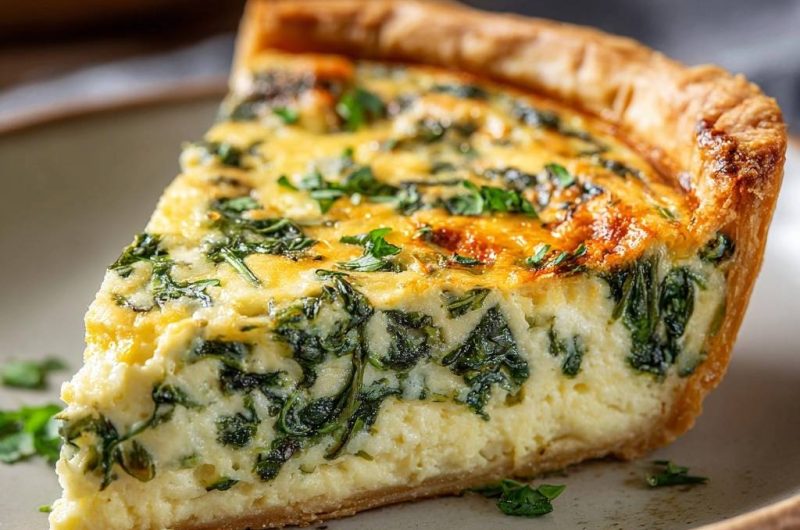 Cremige Spinat-Quiche