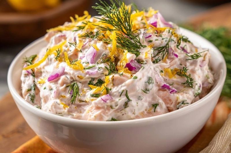 Cremiger Dill-Lachssalat (Keine wässrige Creme mehr)