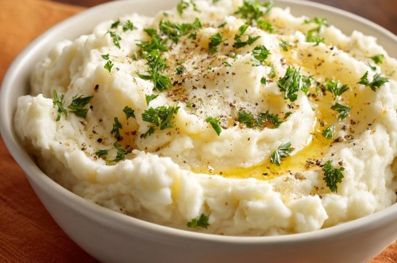 Cremiges Kartoffelpüree mit Petersilie