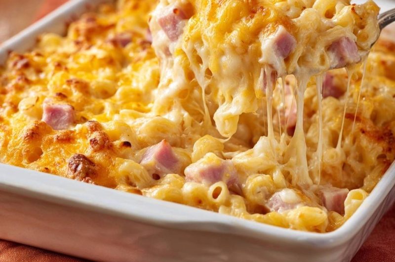 Cremiges Macaroni mit Schinken