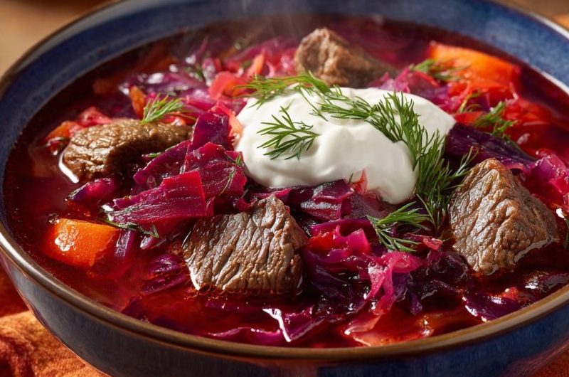 Herzhafter Rind-Borschtsch