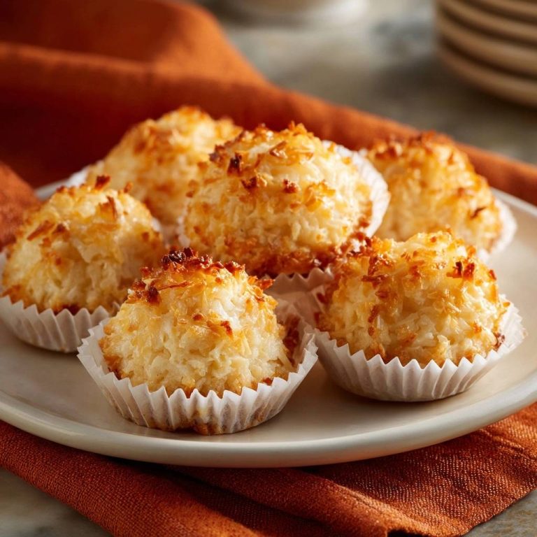 Himmlische Kokosmakronen (Nie wieder flache Makronen!)