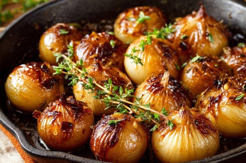 Karamellisierte Schalotten mit Thymian