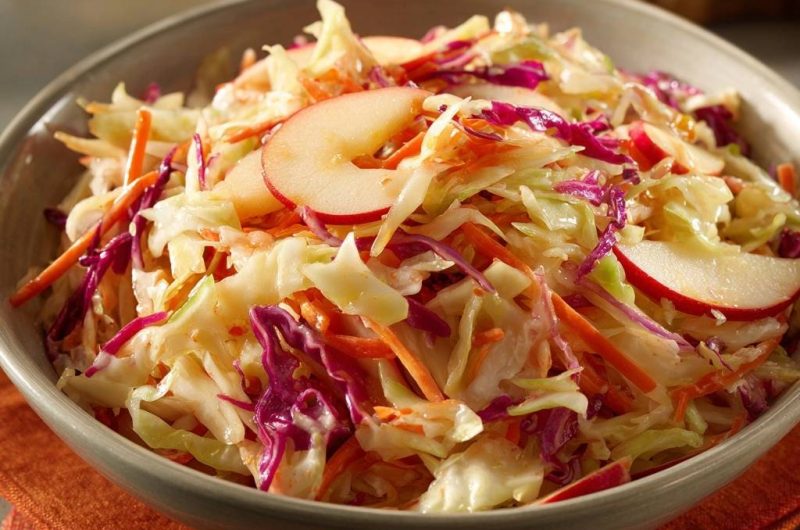 Knackiger Apfel-Krautsalat (Nie wieder braune Apfelstücke!)