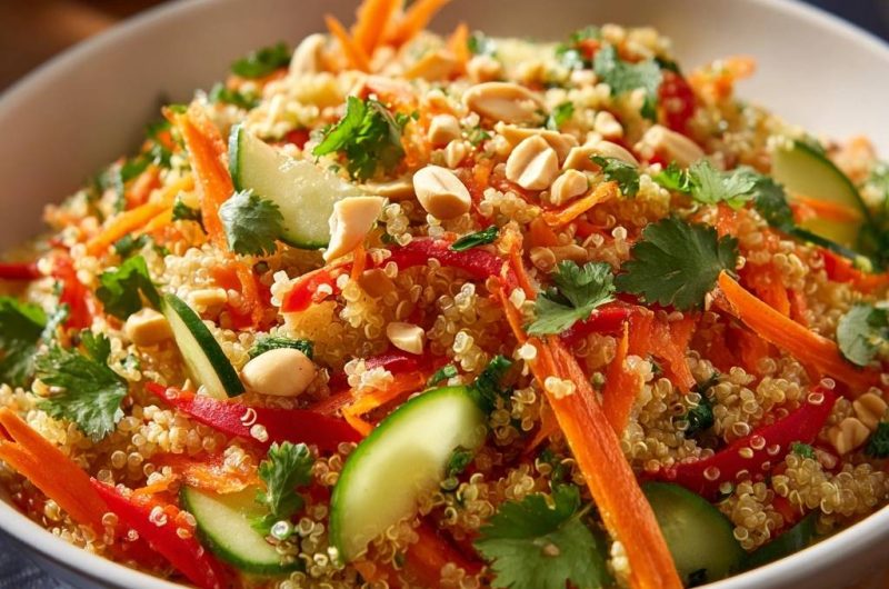 Knackiger Asiatischer Quinoa-Salat