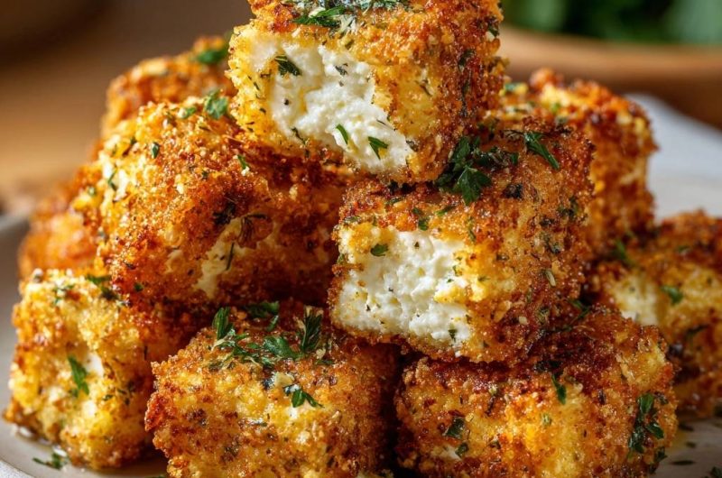 Knusprige Feta-Würfel