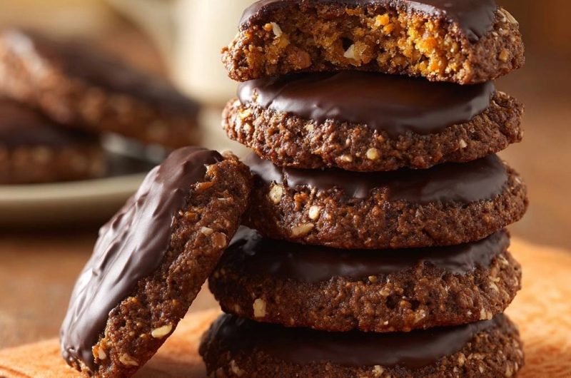 Knusprige Karotten-Schoko-Cookies