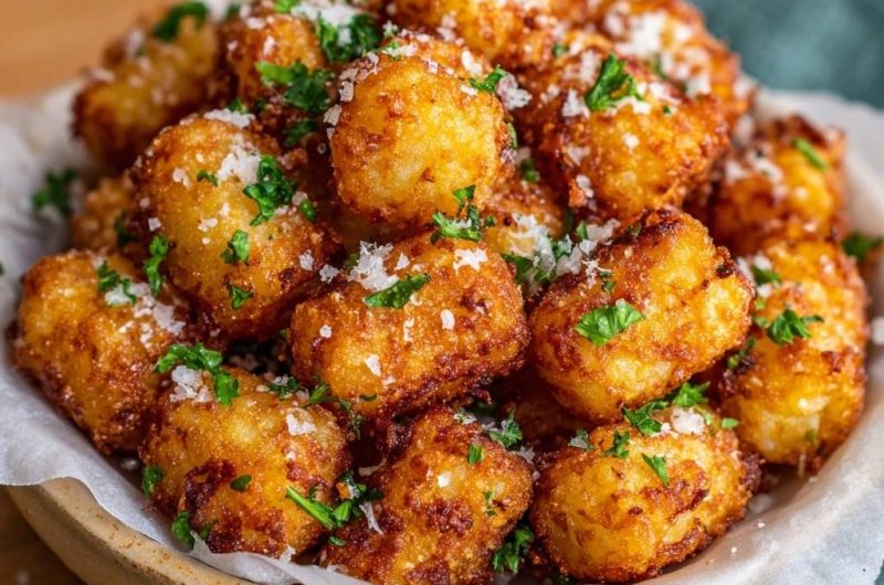 Knusprige Parmesan-Kartoffelbällchen