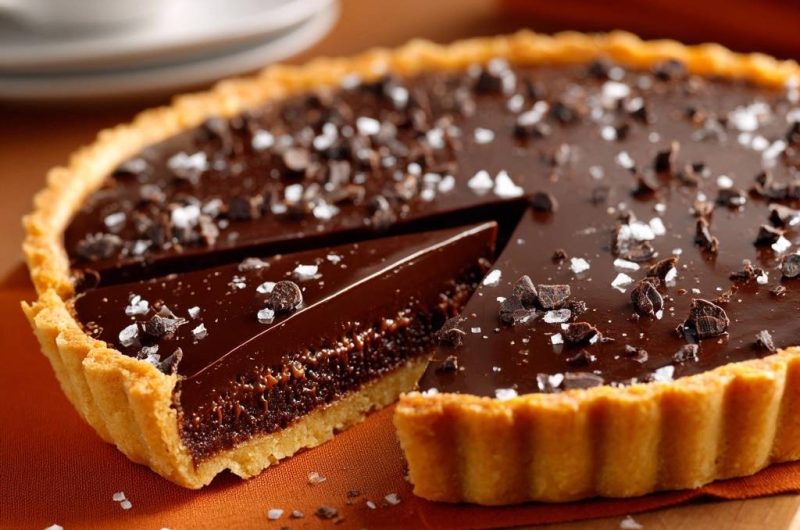 Knusprige Schoko-Salz-Tarte (Nie wieder matschiger Boden!)