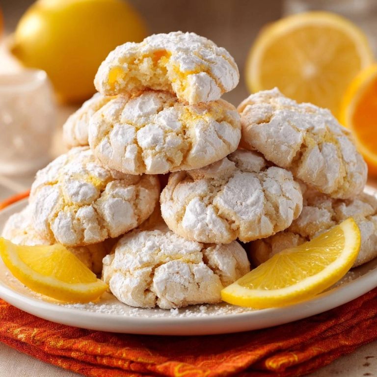 Knusprige Zitronen-Crinkle-Kekse Rezept