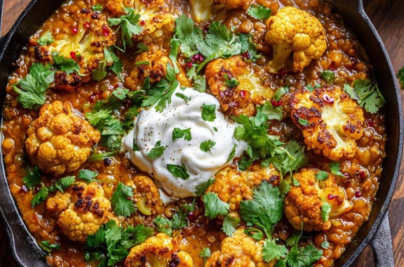 Knuspriger Blumenkohl-Dal