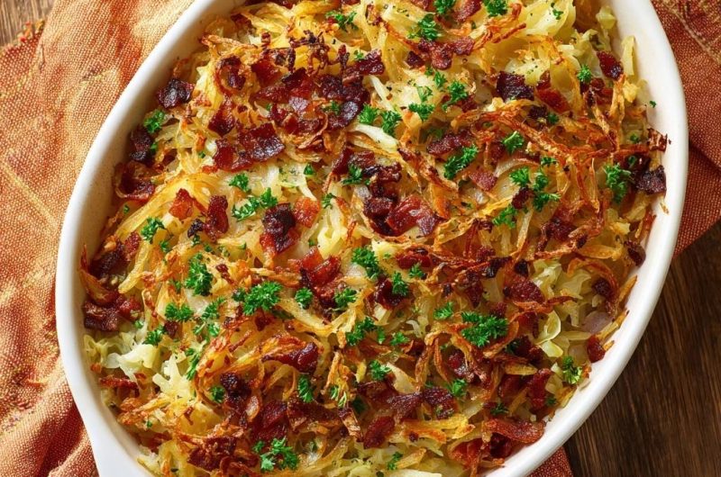 Knuspriger Kartoffel-Speck-Auflauf