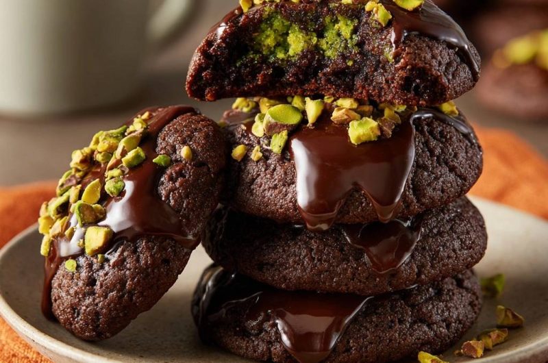 Pistazien-Schokoladenkekse (Nie wieder trockene Kekse!)