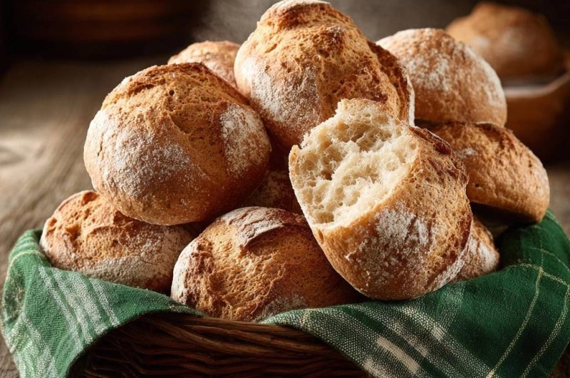 Rustikale Bauernbrötchen (Nie wieder weiche Kruste!)