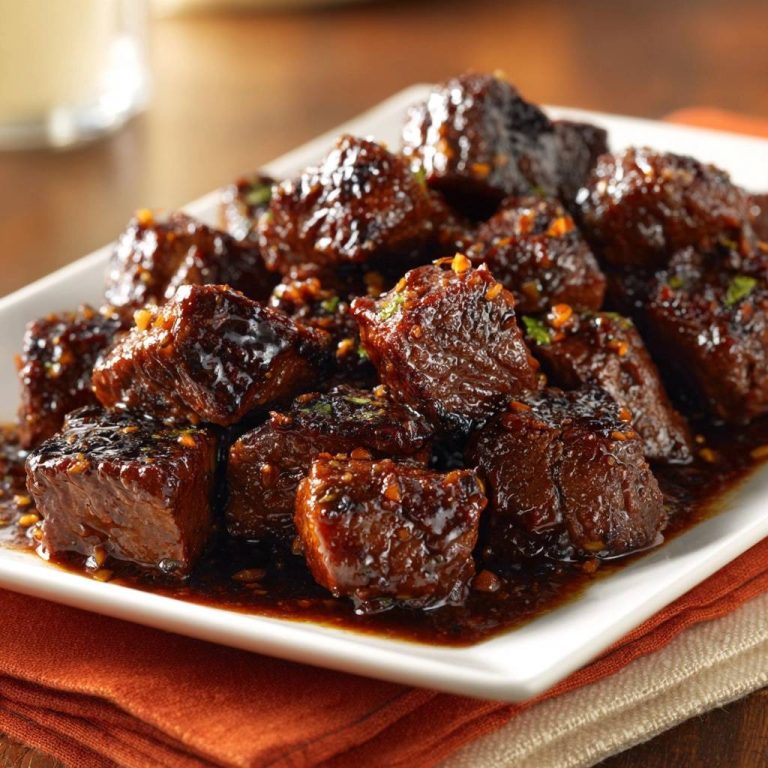 Süß-scharfes glasiertes Rindfleisch Rezept