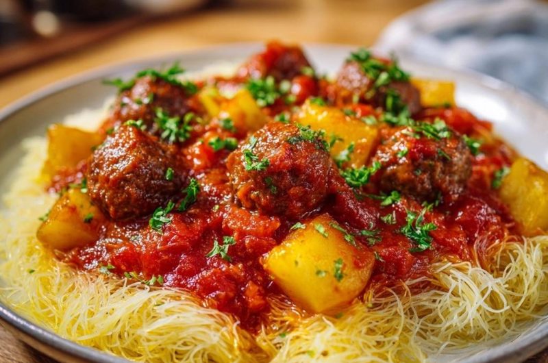 Saftige Fleischbällchen in Tomatensoße