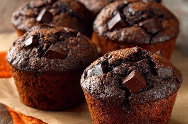 Saftige Schoko-Chunk-Muffins (Garantiert jedes Mal fluffig)