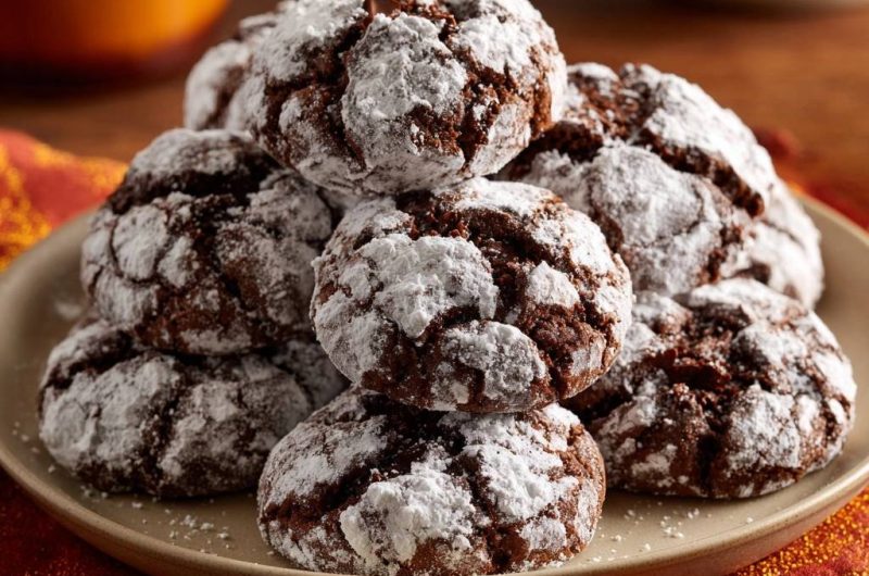 Schoko-Crinkle-Cookies